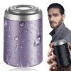 Enspiracle Mini Shaver - Newest Unisex Mini Portable Electric Shaver, Pocket Size Electric Shaver for Men, Portable USB Rechargeable Waterproof Electric Razor for Men (Purple) view 1