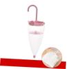 OKUMEYR Creative Umbrella Shaped Hanging Wardrobe Dehumidifier Bag in Pink with Double Effect and Efficient Use of Space, Made of Pp and Calcium for Car and Kitchen Moisture Absorption view 2