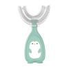 Children's U-Shaped Toothbrush Silicone Toothbrush Baby Mouth Cleaning Manual Toothbrush (Green, L) Kids u-Shaped Toothbrush view 1