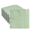 100 Pack Disposable Cocktail Napkins, 5 x 5 Inches, 2-Ply, Scalloped Edge, for Dinner Wedding Birthday Party Bridal Anniversary Reception Event (100, Sage Green) view 1
