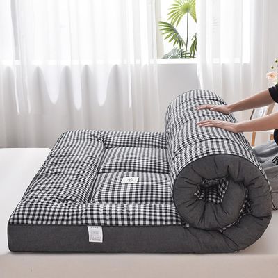 YOUGANG Japanese Futon Mattress, Polyester, Double, Firm, Grey, 90x200cm