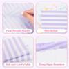 100 Pack Disposable Cocktail Napkins, 5 x 5 Inches, 2-Ply, Scalloped Edge, for Dinner Wedding Birthday Party Bridal Anniversary Reception Event (100, Streak Pink Green Yellow Blue) view 3