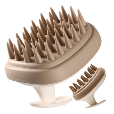 Hair Scalp Massager - Scalp Massager Shampoo Brush | Double-Sided Scalp Scrubber with Soft Silicone Bristles | Silicone Scalp Brush | Hair Massager Brush for Wet or Dry Hair, Scalp Massage