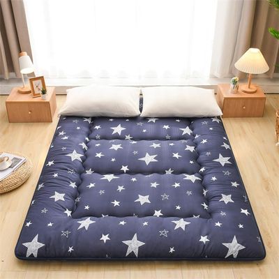 10cm Thick Floor Guest Bed Japanese Futon Mattress,Single/Twin/Queen/King Size Foldable Tatami Mat,Portable Roll Up Travel Camping Bed (Purple,90x190cm)