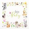 20 Napkins Children Animals Come for Baby as Table Decoration Paper Napkins with Motif Also for Decoupage and Decoupage 33 x 33 cm view 1