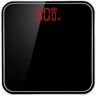 HOUDISAM Weight Scale, Precision Body Bathroom Scale, Digital Electronic Scale, Tempered Glass Easy Read Backlit LED Display, 400 Pounds