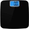 HOUDISAM Digital Bathroom Scale, Waterproof Anti SkidBlack Highly Accurate Body Weight Scale with Round Corner Design, Measures Weight up to 330 lbs(Black) view 1