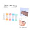 Didiseaon Lens Holder Contact Lens Storage Box 5pcs Set Plastic Portable Container for Travel and Daily Use Random Color view 4