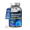 Magnesium 6-in-1 Complex, 2325mg with Magnesium Glycinate, Citrate, Malate, Oxide, Taurate and Orotate - Muscle, Nerve & Energy Support - High Absorption 390mg Elemental - 120 Capsules by HealthEssent view 1