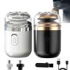 Mini Portable Electric Shaver, Capsule Razor, 2 in 1 Mini Capsule Shaver, USB Rechargeable Waterproof Electric Razors, Travel Razor,Travel Shaver, Electric Razor for Home,Car (Black+White) view 1