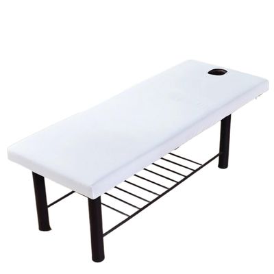 AMENGJ Beauty Couch Cover Universal Soft Elastic Fitted Bed Cover Beauty Salon Massage Body SPA Bedsheet(White)