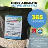 FoodPURA 365 X Food Grade Diatomaceous Earth Capsules (Codex) Pure White 94% Silica Fresh Water Sourced 600mg - Capsules, The SAFEST Way to take Supplements! view 2