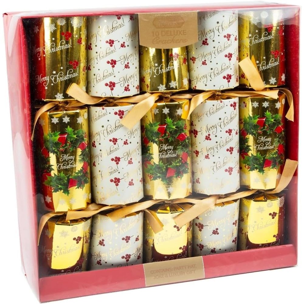 Classic Christmas Deluxe Party Crackers for loved ones | Birthday Party Crackers | Luxury Christmas Party Crackers - Luxury Present for Loved Ones