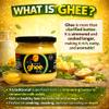 JGL-NUT-300g-M - Just Ghee Nutty Bengali Ghee 300g | Great Taste 2-Star Award 2025 | Grass-Fed Cow Ghee & Pure Clarified Butter | High Smoke Point, Keto & Gluten-Free | Handmade in UK view 4