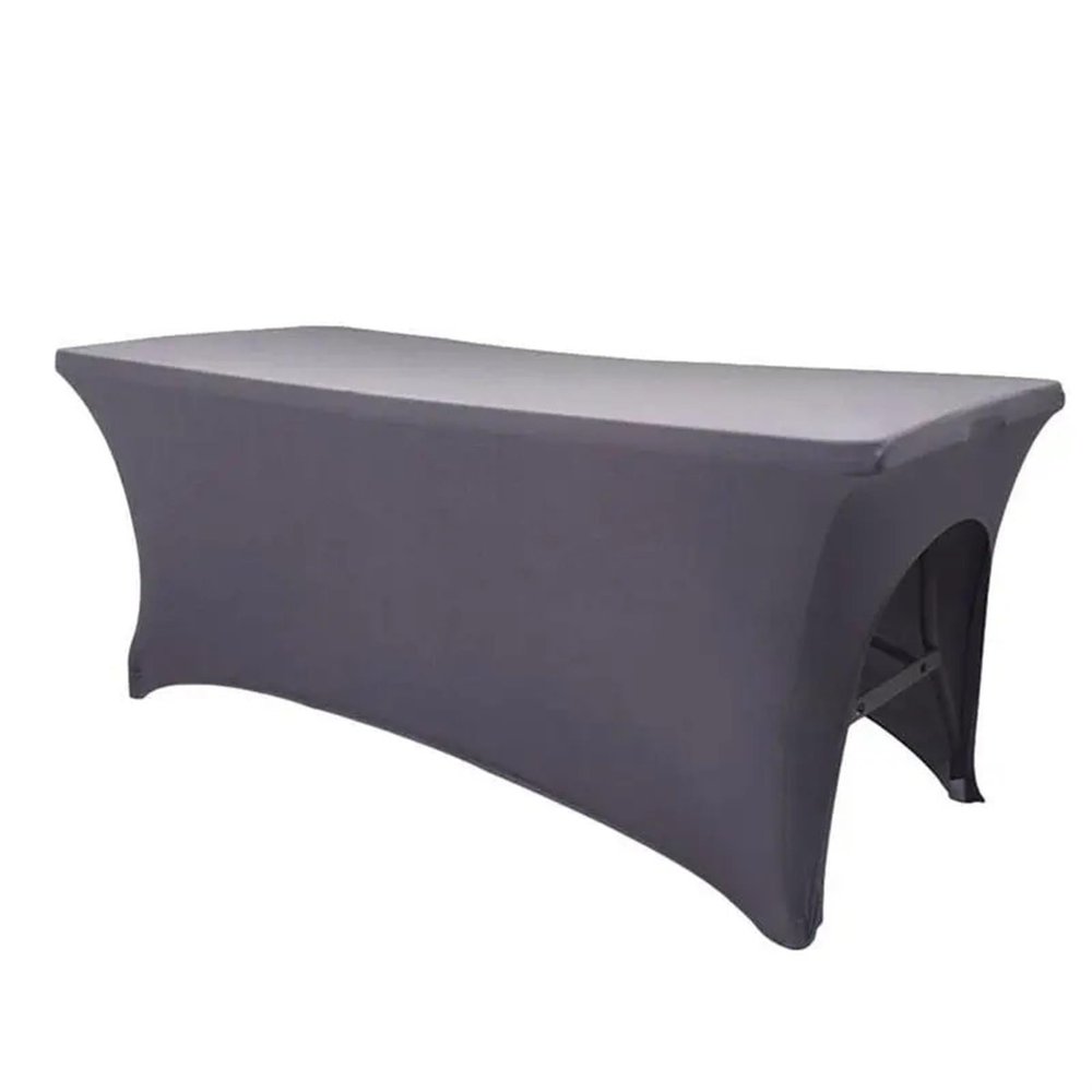 AMENGJ Beauty Couch Cover White/Black Stretch Rectangle Tablecloth Wedding Party Beauty Massage Hotel Birthday Elastic Table Cover Rectangular Table Cloth(Color 1)