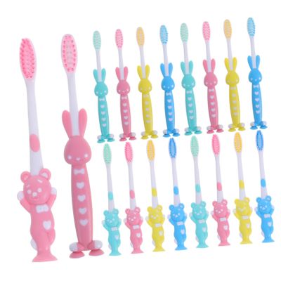 FRCOLOR 32pcs Boys and Girls Toothbrushes Soft Bristle Cartoon Toothbrush Bulk for Boy Girl's Oral Care and Girls Mouth