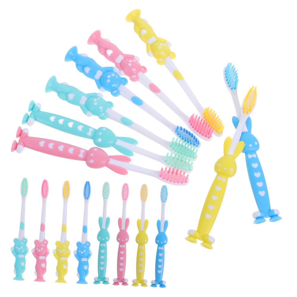 Beaupretty 32pcs Boys and Girls Toothbrush Soft Bristle Brush First Toothbrush for Boys Girls Travel Kit