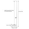 Body Weight, Ultrasonic Height and Weight Scale Physician Body Weight Scale Tool Ultrasonic Height Body Fat, Body Composition Analyzer view 3