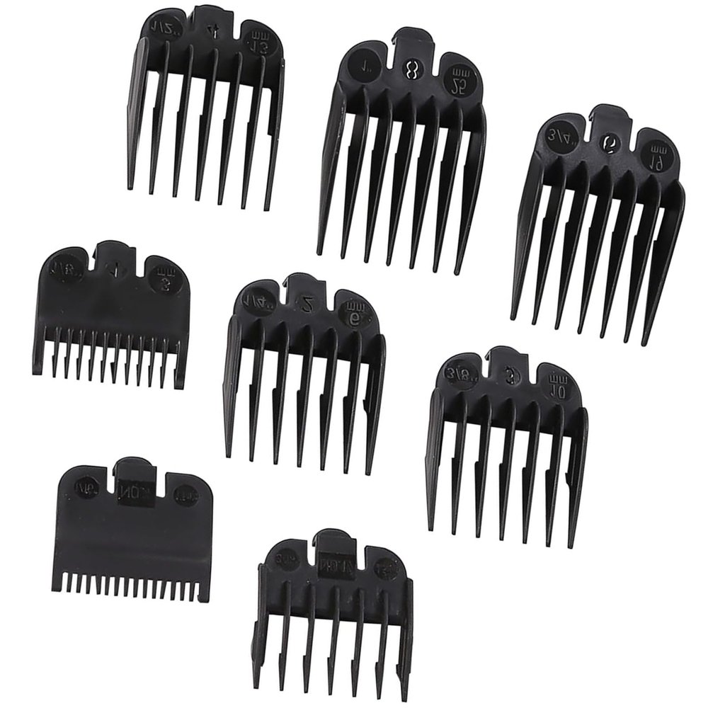 8 PCS Hair Clipper Guards, 8 Sizes Hair Clipper Guards Combs Replacement Hair Clippers Attachment for Most Clippers Trimmers, for Adults, Children, Pets