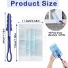 10 PCS Flash Dust Magnet, Blue Flash Dust Magnet Refill with 1 Handle, Strong Electrostatic Dust Removal, Refill Dust for Cleaning, Disposable Blue Electrostatic Duster Heads for Home Office view 2