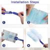10 PCS Flash Dust Magnet, Blue Flash Dust Magnet Refill with 1 Handle, Strong Electrostatic Dust Removal, Refill Dust for Cleaning, Disposable Blue Electrostatic Duster Heads for Home Office view 4