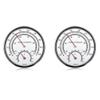 PpAaJK Sauna Accessories Sauna Thermometer Fahrenheit 2 in 1 Metal Sauna Thermometer and Hygrometer with Hanging Hole view 1