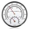 PpAaJK Sauna Accessories Sauna Thermometer Fahrenheit 2 in 1 Metal Sauna Thermometer and Hygrometer with Hanging Hole view 2
