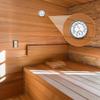 PpAaJK Sauna Accessories Sauna Thermometer Fahrenheit 2 in 1 Metal Sauna Thermometer and Hygrometer with Hanging Hole view 4