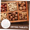 OKUMEYR 100pcs Dehumidification Tablets Plant Fibre Drying Sheets Moisture Absorbers for Food Storage Biscuit Jar view 3