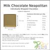 Milk Chocolate Neapolitans Plain Blank Foil Wrapped Event Party Favour Sweets (50, Silver Foil) view 2