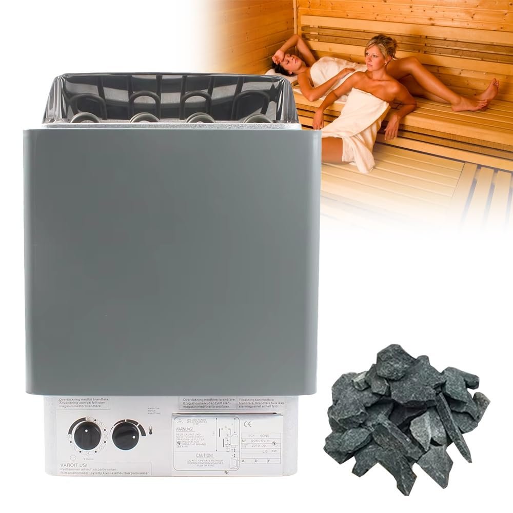 XCSCUK Electric Sauna Heater, Steam Generator, Electric Dry Steam Sauna Stove, Bathroom Steam Room Equipment,for Gyms, Spas (8kw/380v)