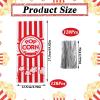 120 Pcs Popcorn Bags, Striped Pop Corn Bag for Party Popcorn Holder, Candy Stripe Paper Bags for Carnival, Party, Wedding view 2