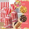 120 Pcs Popcorn Bags, Striped Pop Corn Bag for Party Popcorn Holder, Candy Stripe Paper Bags for Carnival, Party, Wedding view 4