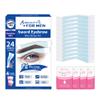 Beauty7 Mens Sword Eyebrow Wax Strips For Sensitive Skin, Unibrow Cold Wax Facial Hair Removal 24 Strip with 4 Cleaner Oil Wipes view 1