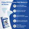 Beauty7 Mens Sword Eyebrow Wax Strips For Sensitive Skin, Unibrow Cold Wax Facial Hair Removal 24 Strip with 4 Cleaner Oil Wipes view 2