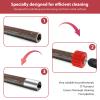 9-Piece Copper Pipe Cleaner Set for Drill - Includes 1/2", 3/4", & 1" Tube Cleaning Brushes - Made with Stainless-Steel Wire Bristles - Ideal for Cleaning Copper, Bronze, & Brass Pipes view 3