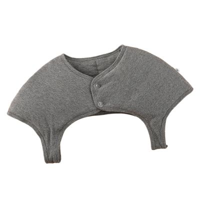 WABMJGW Shoulder Warmer Double Shoulder Support Brace Men Women,thickened Shoulder Wrap Protector,Winter Warm Shoulder Pad shawl for Neck and back Pain Relief,Dark Grey-M