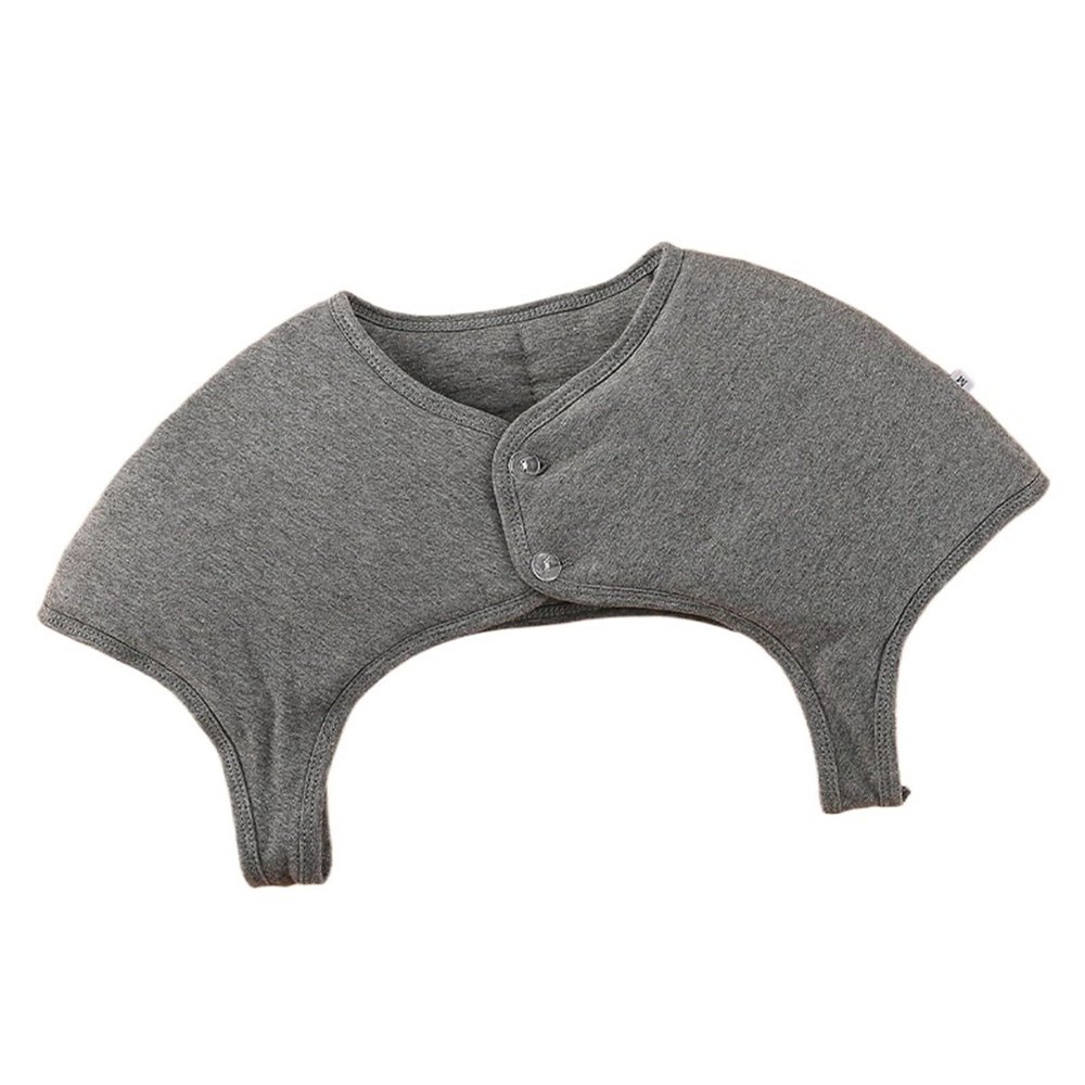 WABMJGW Shoulder Warmer Double Shoulder Support Brace Men Women,thickened Shoulder Wrap Protector,Winter Warm Shoulder Pad shawl for Neck and back Pain Relief,Dark Grey-M