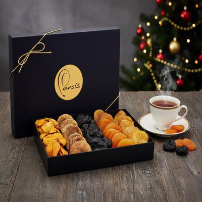 Persis Premium Dry Fruits Gift Box - Healthy Vegan Gourmet Snack Box - Luxury Gift For Christmas, New year, Friends And Family