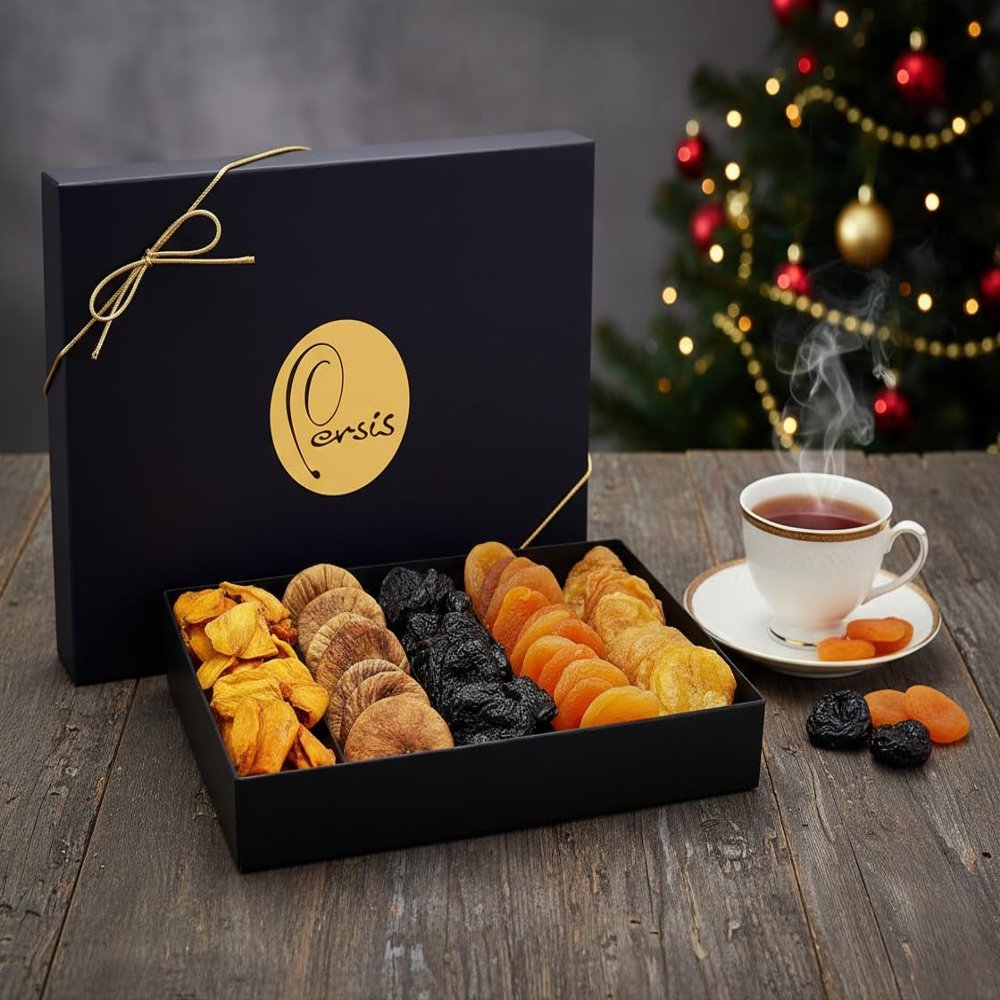 Persis Premium Dry Fruits Gift Box - Healthy Vegan Gourmet Snack Box - Luxury Gift For Christmas, New year, Friends And Family