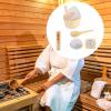 Wooden Sauna Bucket and Ladle Set with Hourglass Timer Professional SPA Accessories for Steam Sauna Room view 4