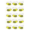 15 x Happy Cartoon Bee Edible Wafer or Icing Cupcake Toppers Party Cake Decorations Perfect For Brownies Cookies Muffins & More! (Edible Wafer Card) view 1