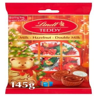 4 X Teddy Mini Truffles Sharing Bag 145G "Deliciousness that brings a smile" Gift Hamper Treat For All Occasions