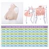 MDFCZXP High Collar Portable Breast Enhancer Costume, Backless Silicone Breast Prostheses False Breasts For Transvestites,E view 2