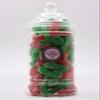 BUMBLEDUKES CHRISTMAS SWEETS JAR: STRAWBERRY FLAVOUR CANDY CANE SHAPED FROSTED JELLIES VICTORIAN STYLE CANDY JAR XMAS SWEET GIFT view 4