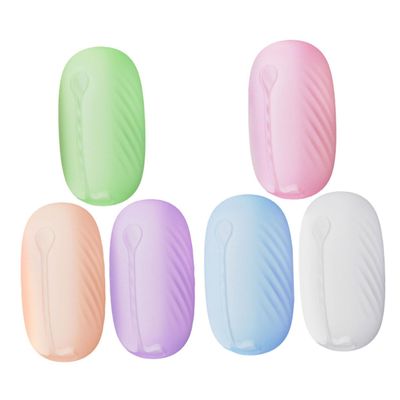 Beavorty 6pcs Travel Toothbrush Holder Silicone Toothbrush Cap Cover Brush Protector Makeup Brush Protector
