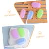 Beavorty 6pcs Travel Toothbrush Holder Silicone Toothbrush Cap Cover Brush Protector Makeup Brush Protector view 3