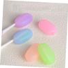 Beavorty 6pcs Travel Toothbrush Holder Silicone Toothbrush Cap Cover Brush Protector Makeup Brush Protector view 4