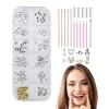 Tooth Gem Kit | Teeth Gems Jewelry - Tooth Gems Kit Shining Teeth Gems Gemstone Style Tooth Jewelry Kit Fashionable Crystal Tooth Ornaments view 1