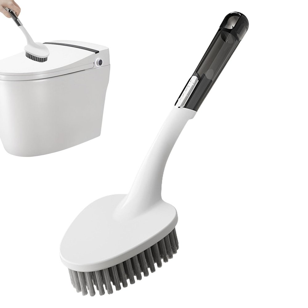 Hard Bristle Crevice Cleaning Brush,Bathroom Brush | Triangle Head Flexible Crevice Cleaning Brush for Narrow Corner